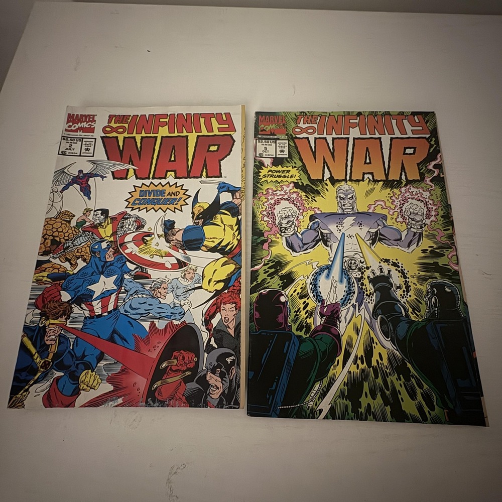Infinity War Marvel Comics Lot 2 Issues #2 #5 1992 Magus Avengers X-Men Set